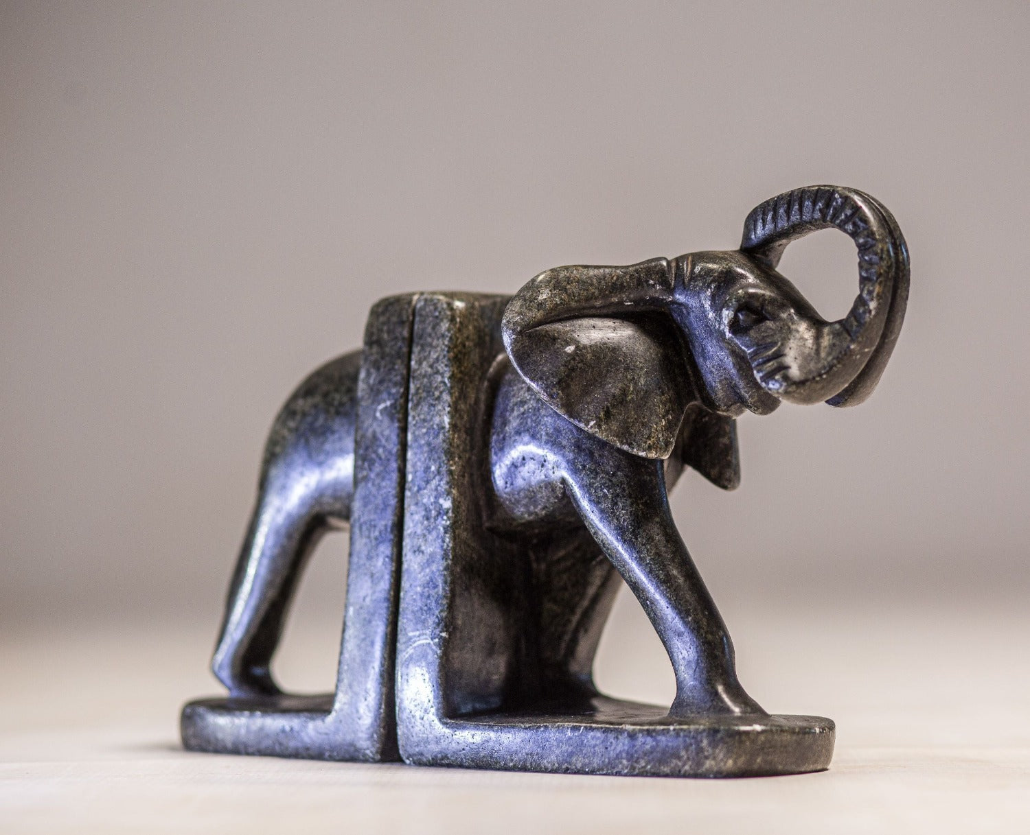 Stone Animal Book-Ends